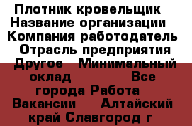 Плотник-кровельщик › Название организации ­ Компания-работодатель › Отрасль предприятия ­ Другое › Минимальный оклад ­ 30 000 - Все города Работа » Вакансии   . Алтайский край,Славгород г.